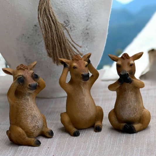 Hear, See, Say No Evil Jersey Cows - Exquisite Homewares