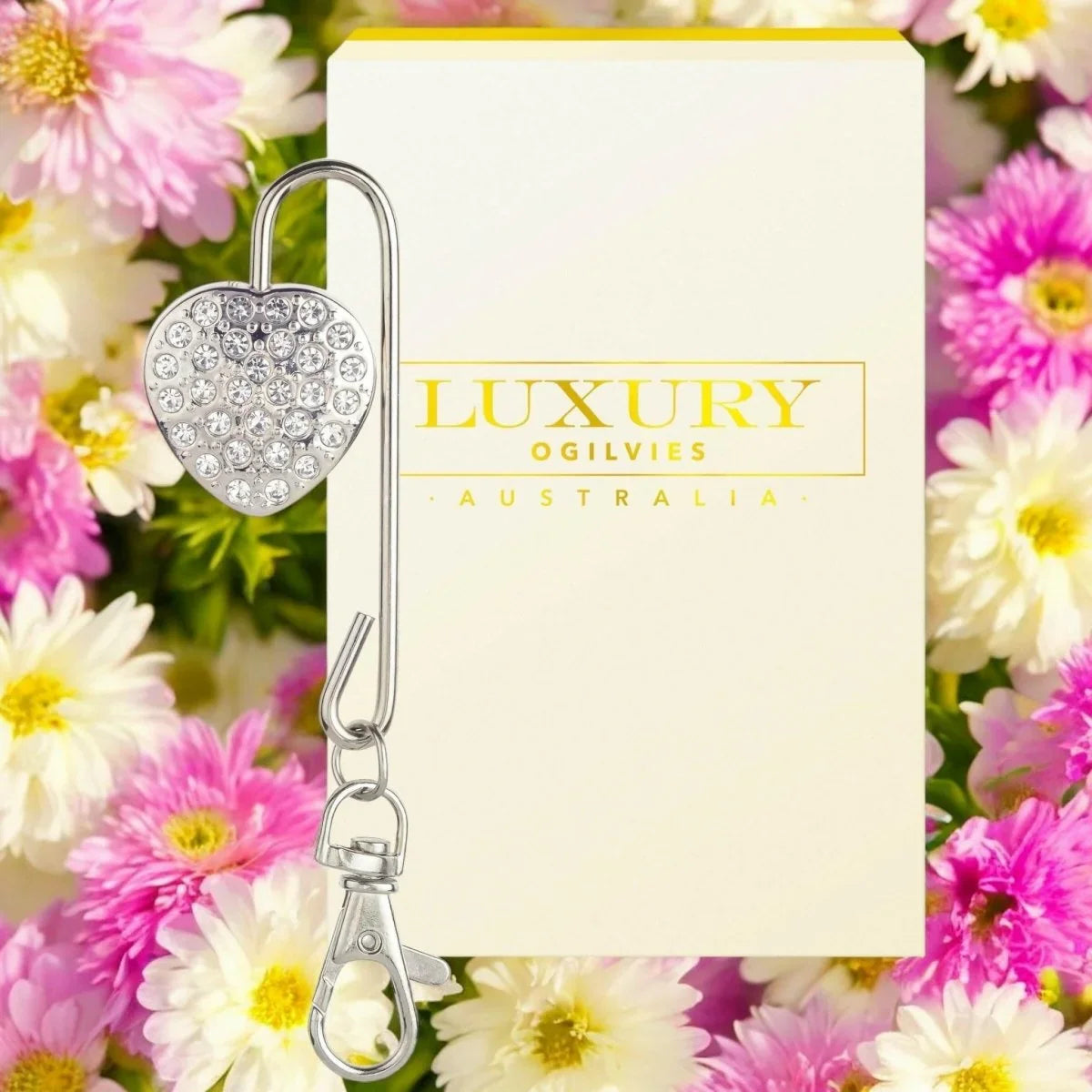 Heart Key Find Hanger - Silver - Exquisite Homewares 