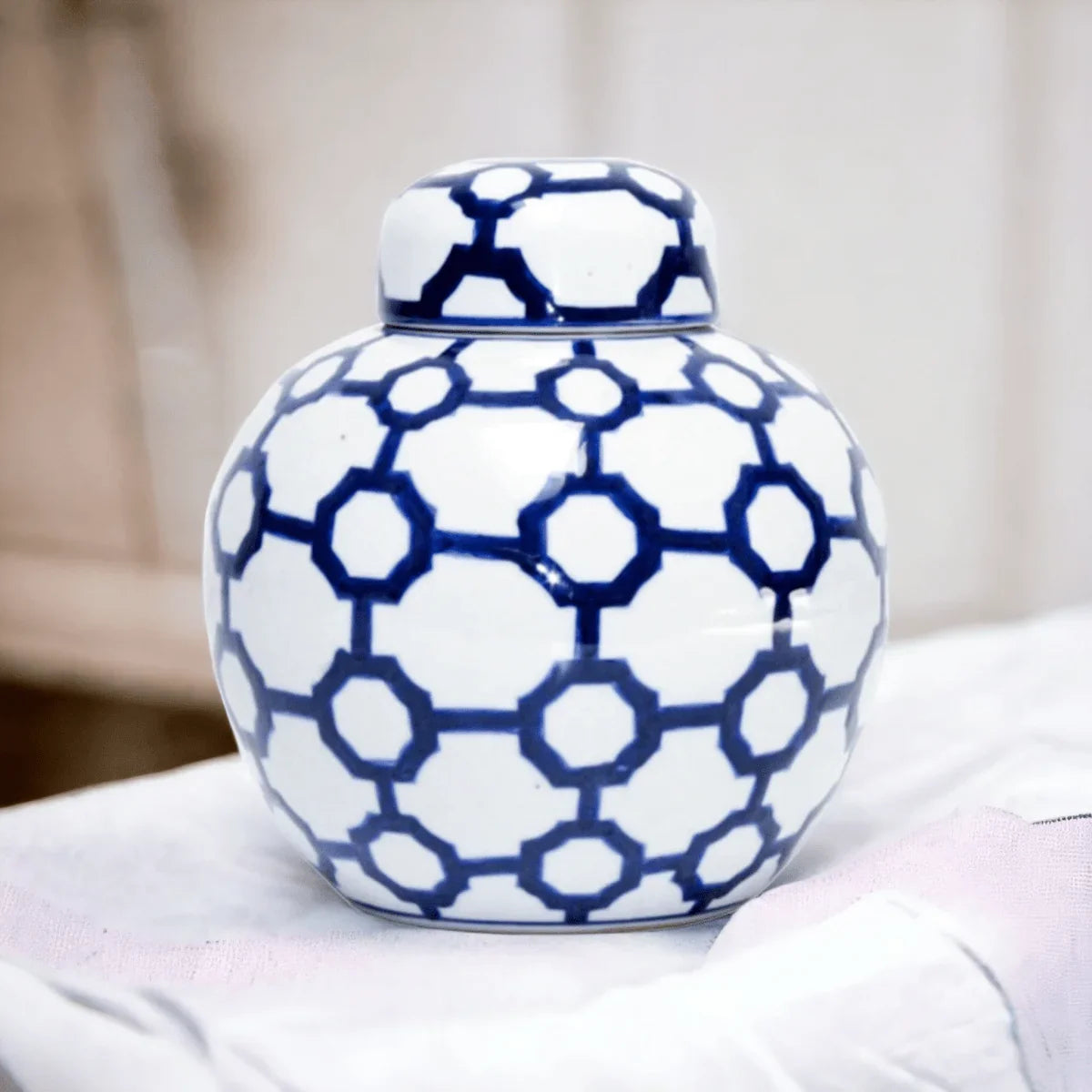 Heather Ginger Jar - Exquisite Homewares 