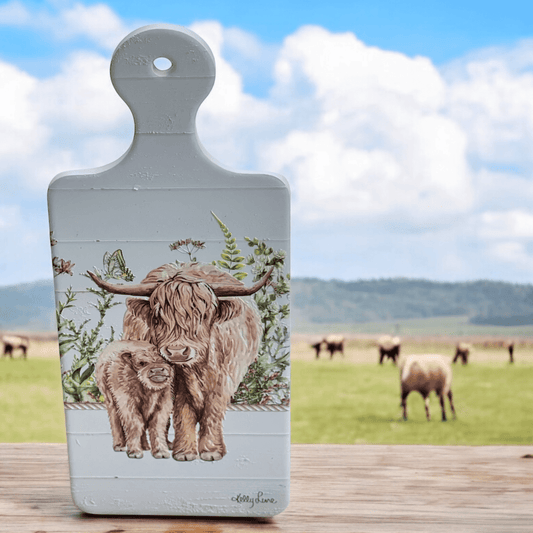 Highland Cow Ceramic Plate by Kelly Lane - Exquisite Homewares