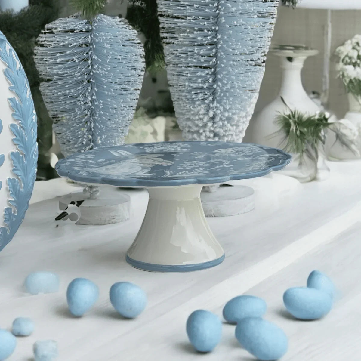 Jasper Blue Cake Stand - Exquisite Homewares 