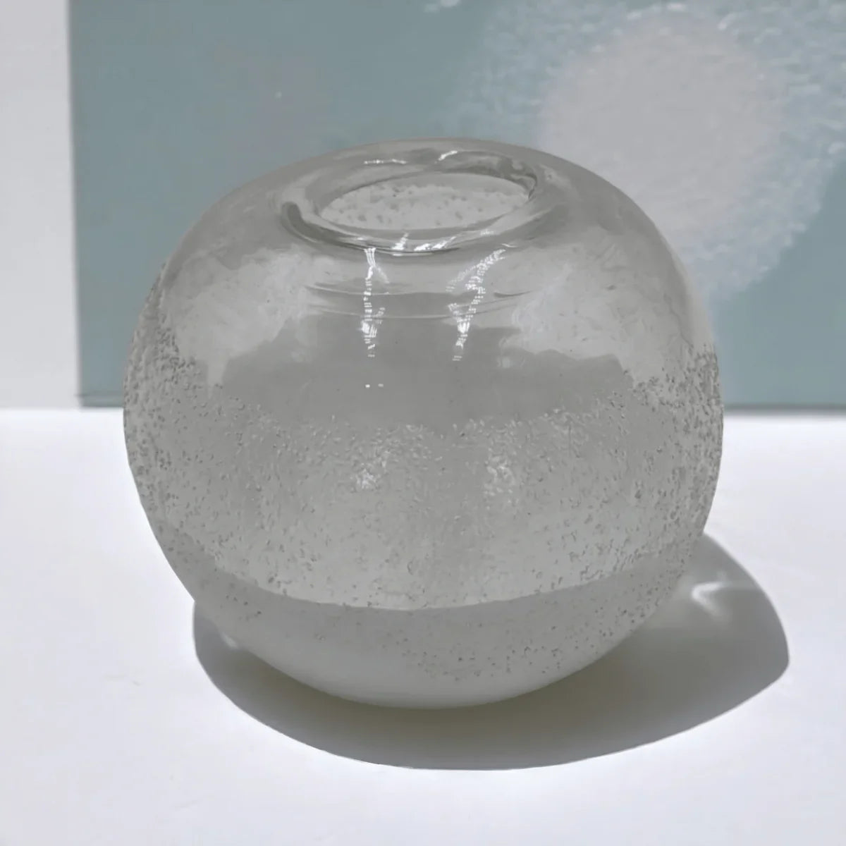 Jasper White Glass Vase - Exquisite Homewares 