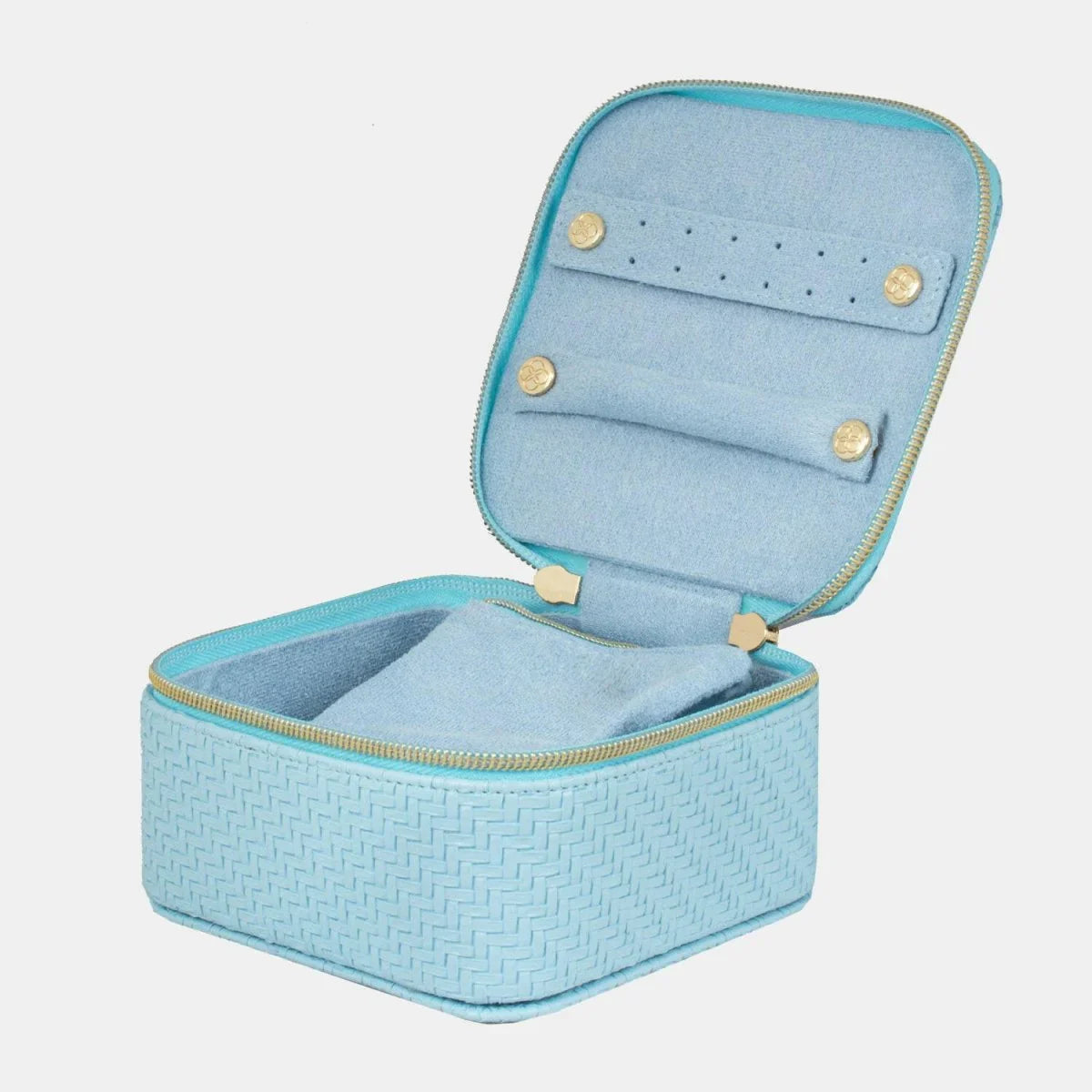 Jewellery Cube - Herringbone Bluebell - Exquisite Homewares 