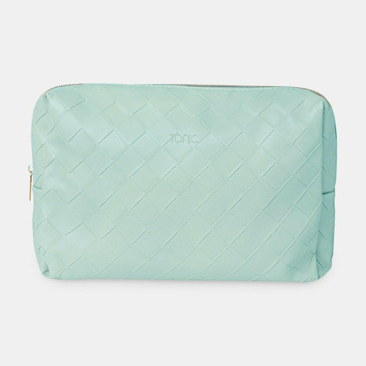 Large Beauty Bag - Woven Teal - Exquisite Homewares
