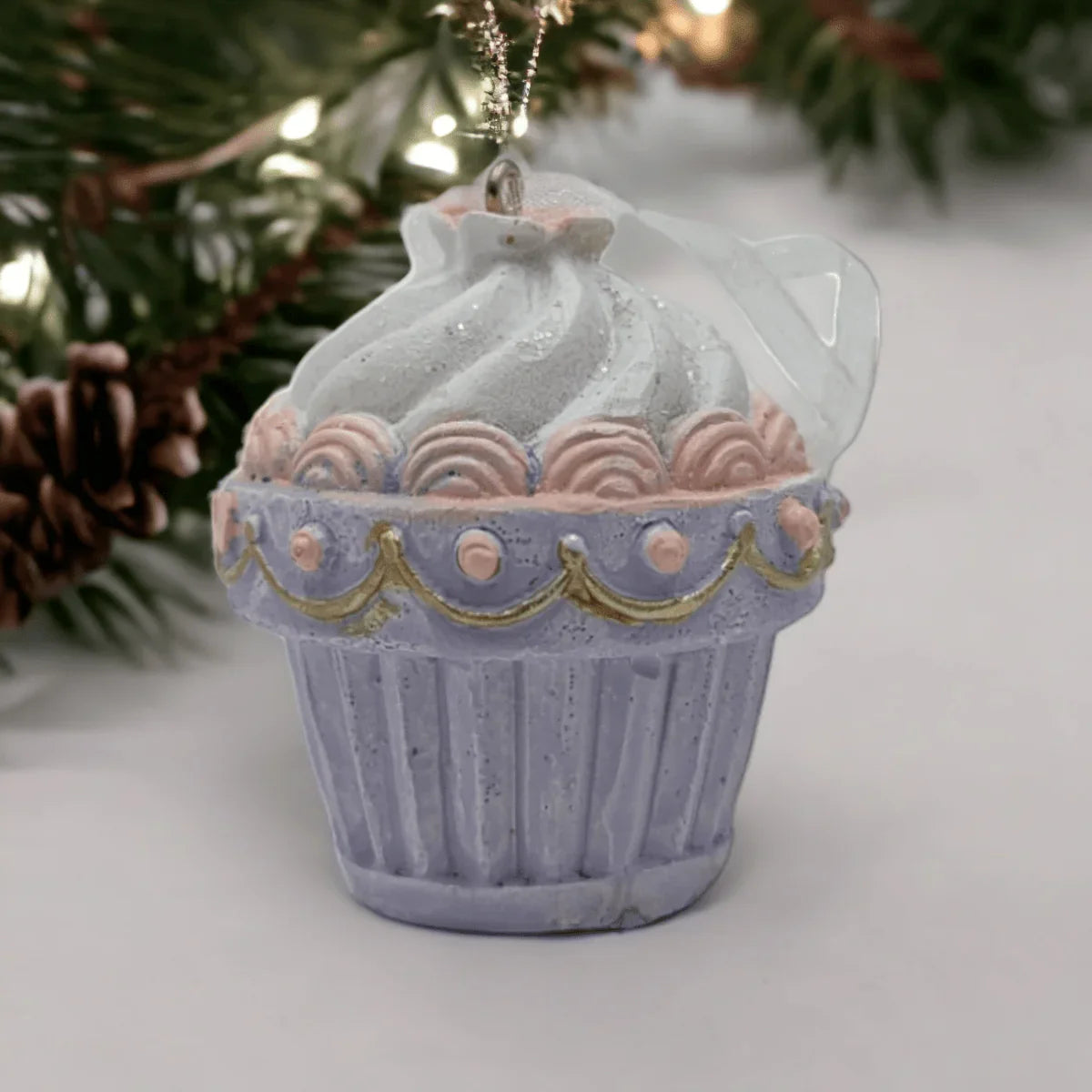 Large Cupcake Christmas Tree Hanging Decoration - Exquisite Homewares 