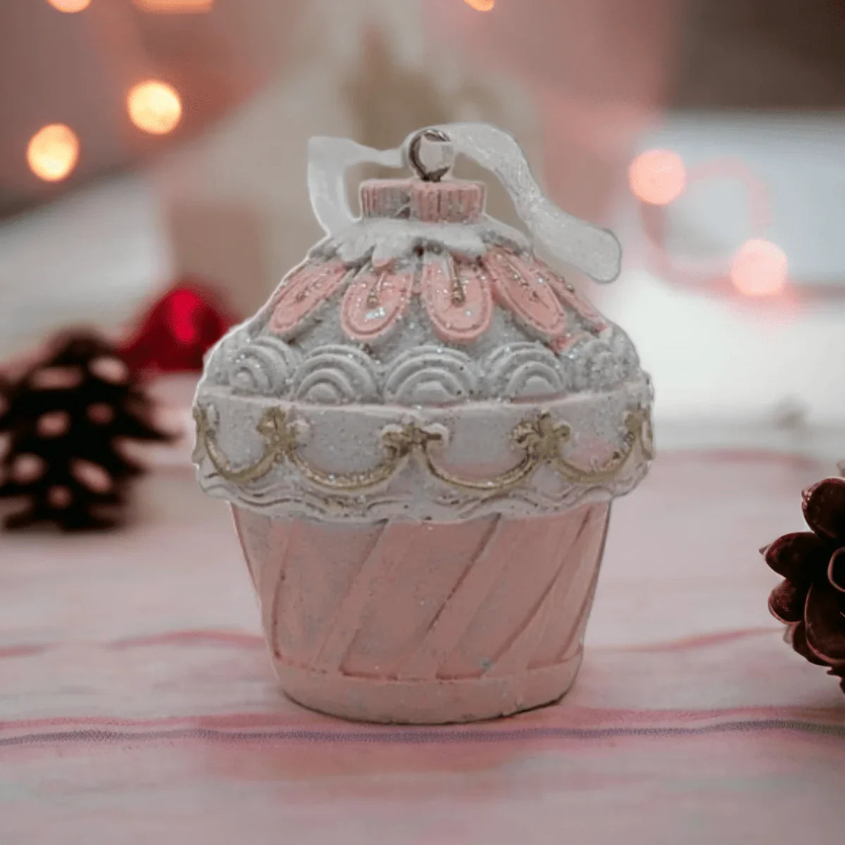 Large Cupcake Christmas Tree Hanging Decoration - Exquisite Homewares 