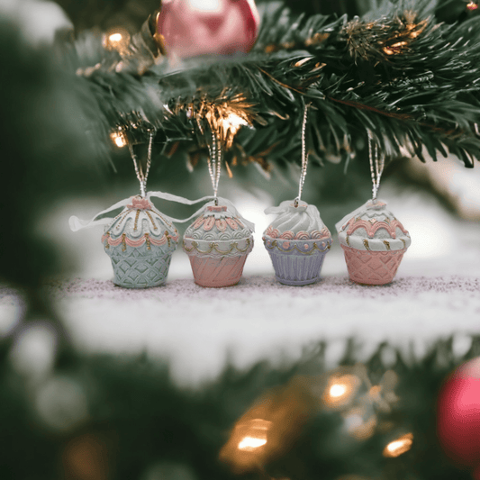 Large Cupcake Christmas Tree Hanging Decoration - Exquisite Homewares