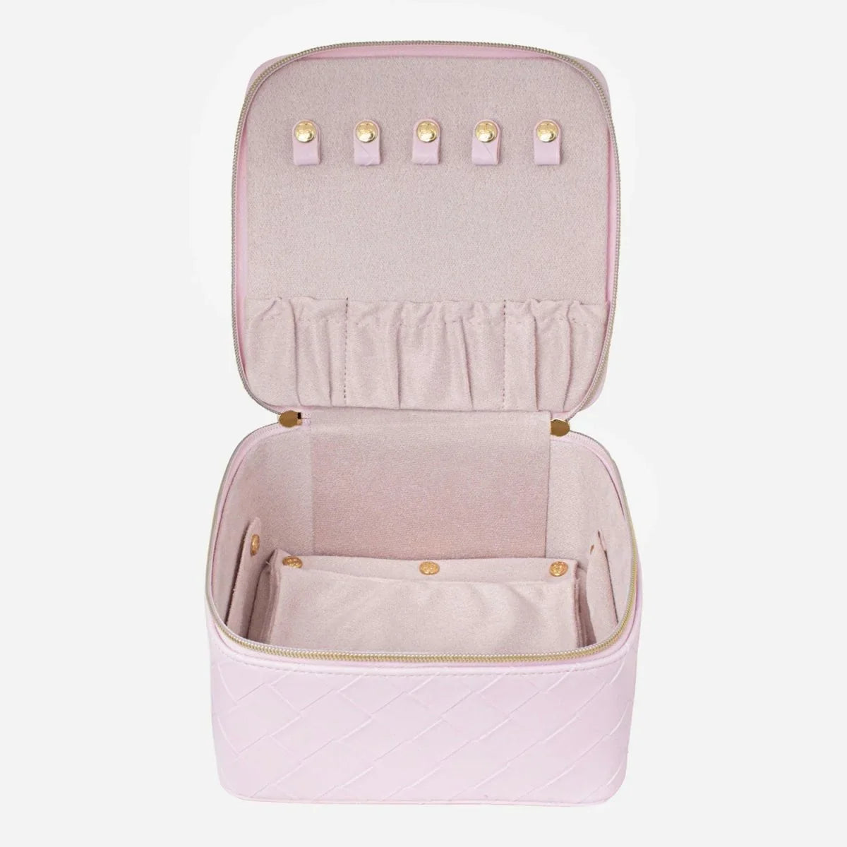 Large Jewellery Cube - Woven Peony - Exquisite Homewares 