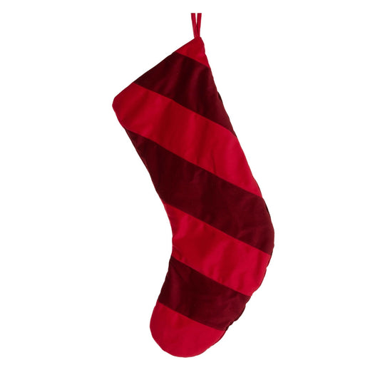 Luxe Red Velvet Stocking - Exquisite Homewares