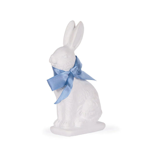 Medium Blue Ribboned Rabbit - Exquisite Homewares 