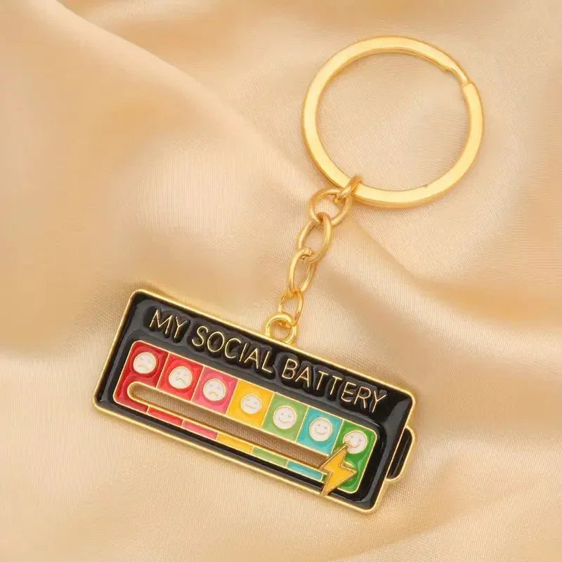My Social Battery Keychain - Exquisite Homewares 