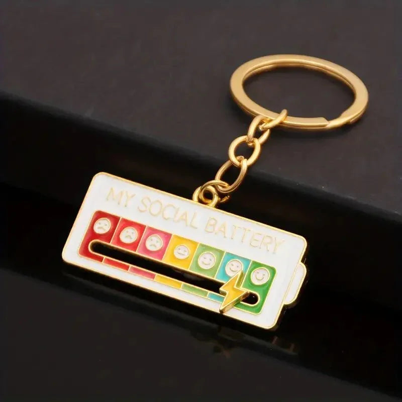My Social Battery Keychain - Exquisite Homewares 