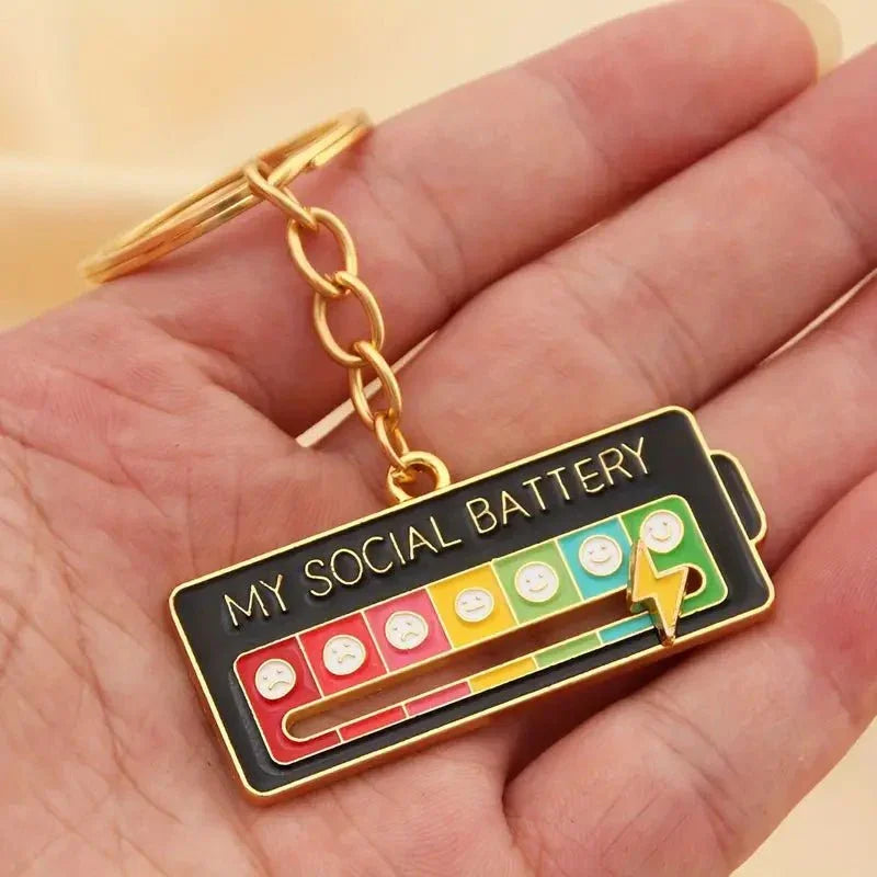 My Social Battery Keychain - Exquisite Homewares 