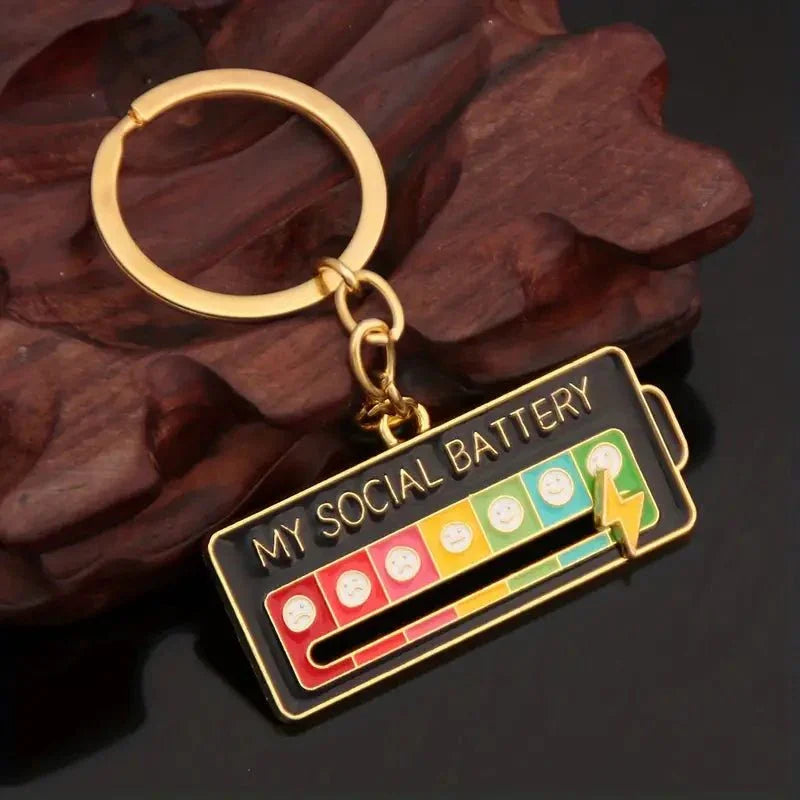 My Social Battery Keychain - Exquisite Homewares 