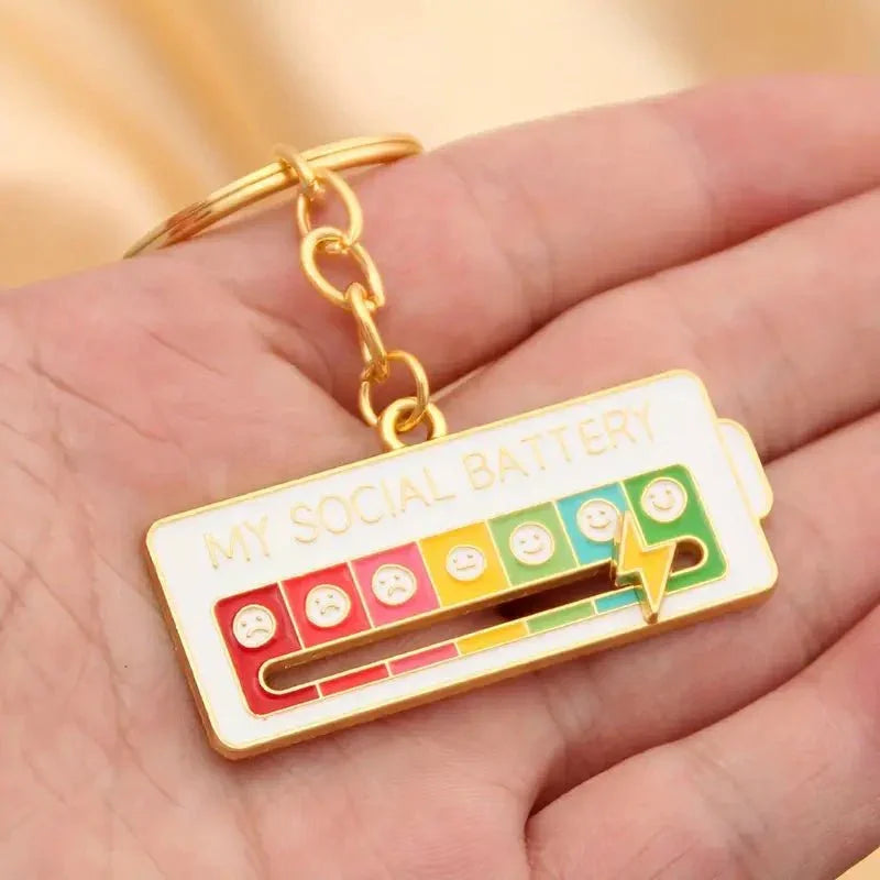 My Social Battery Keychain - Exquisite Homewares 