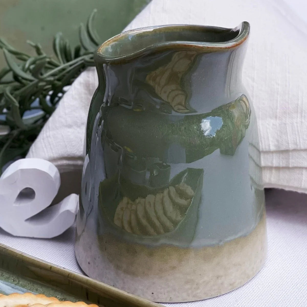 Olive Sauce Jug - Exquisite Homewares 