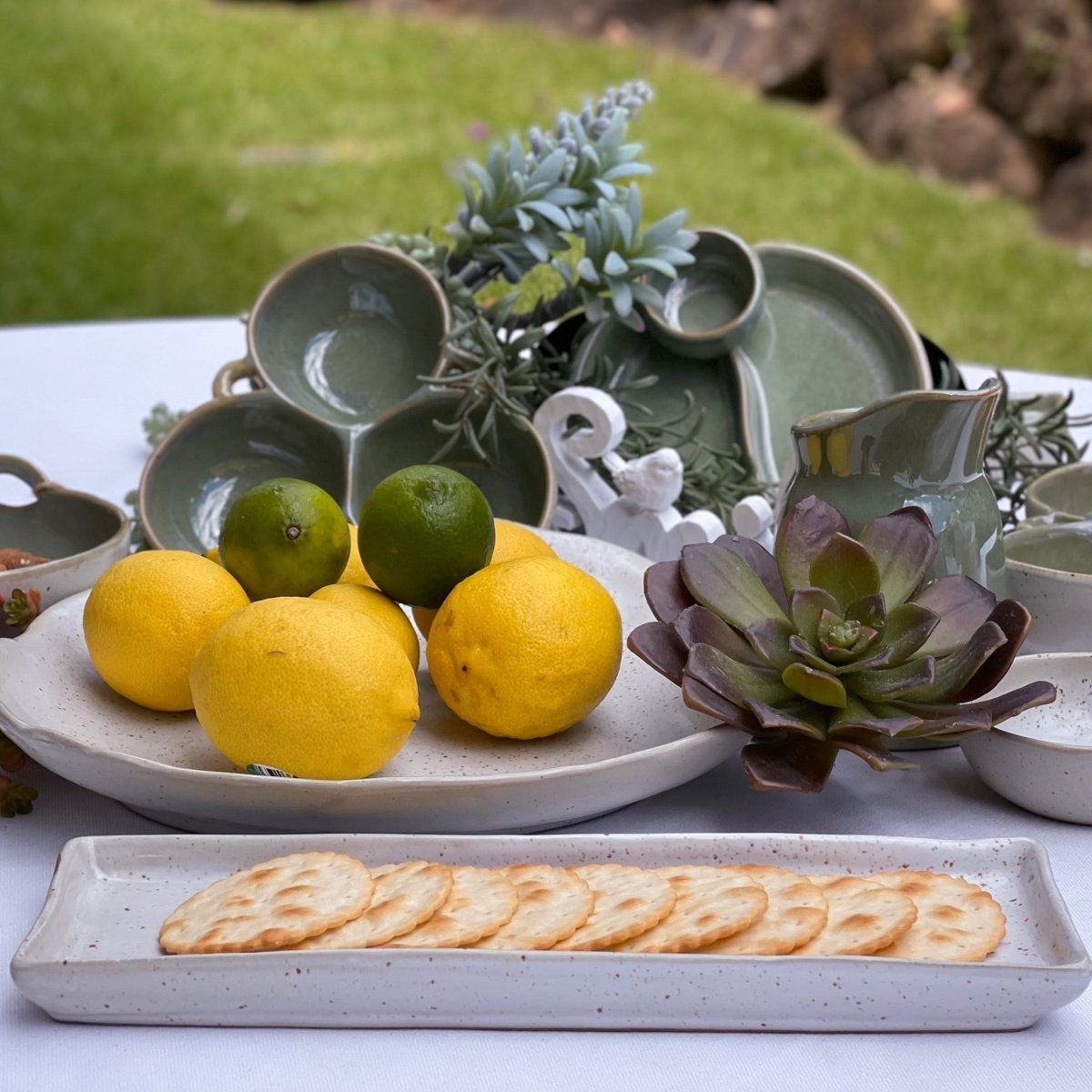 Olive Triple Snack Bowl - Exquisite Homewares