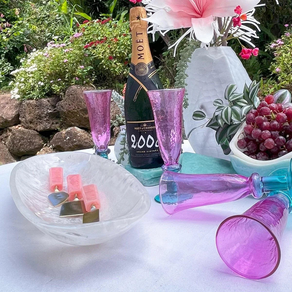 Orana Champagne Flute Set of 4 - Exquisite Homewares 