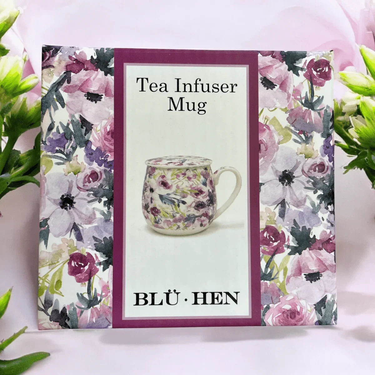 Peonie Rose Tea Infuser Mug - Exquisite Homewares 