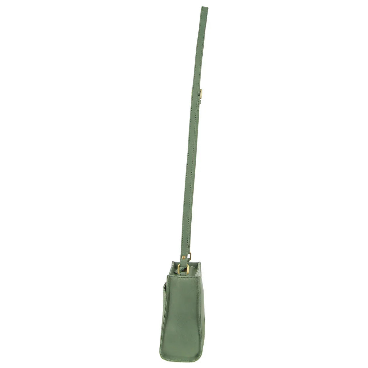 Pierre Cardin Leather Diamond Pattern Embossed Cross-Body Bag in Sage - Exquisite Homewares 