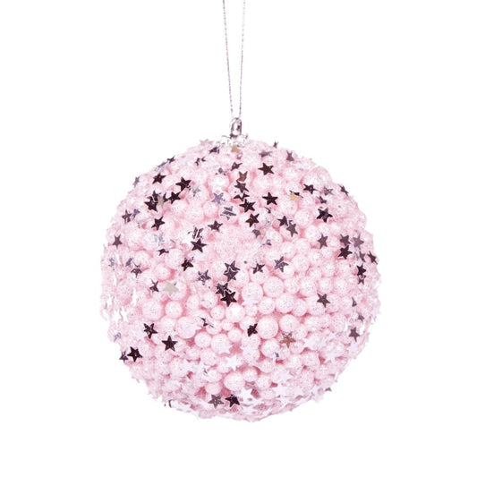 Pink Stars Bauble - Exquisite Homewares