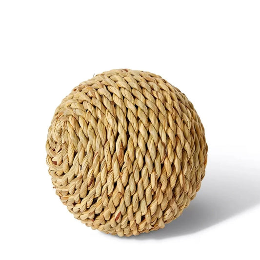 Poly Decor Ball - Nautral 10cm - Exquisite Homewares 