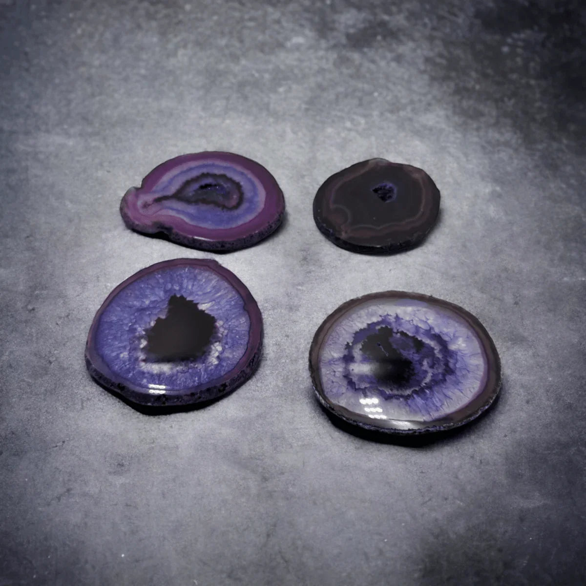 Purple Agate Coasters - Exquisite Homewares 