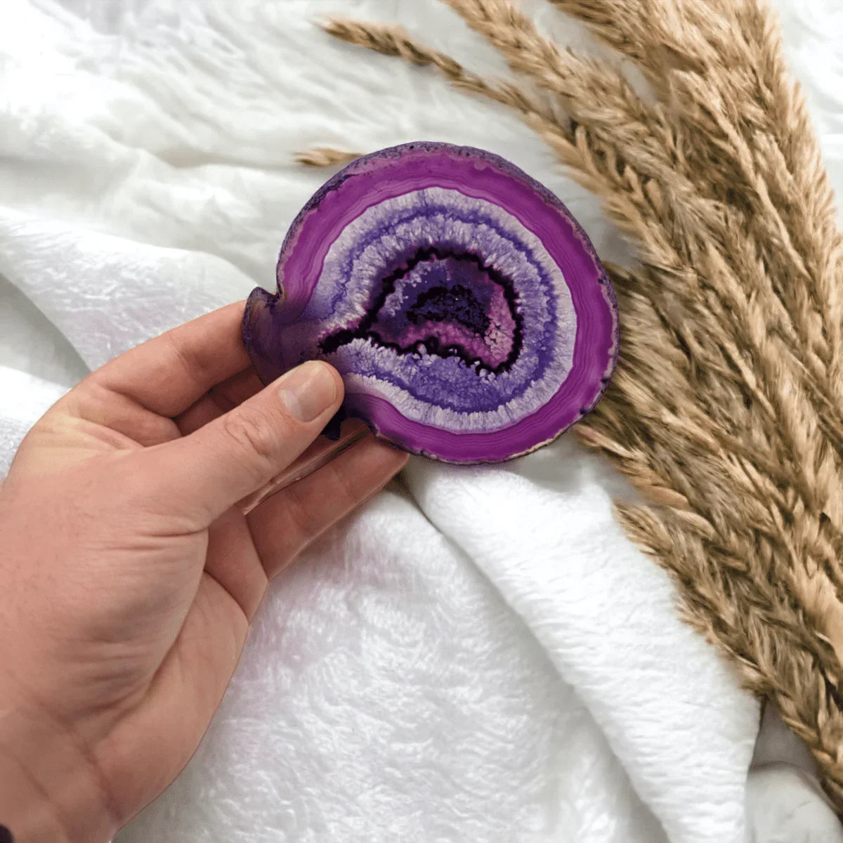 Purple Agate Coasters - Exquisite Homewares 