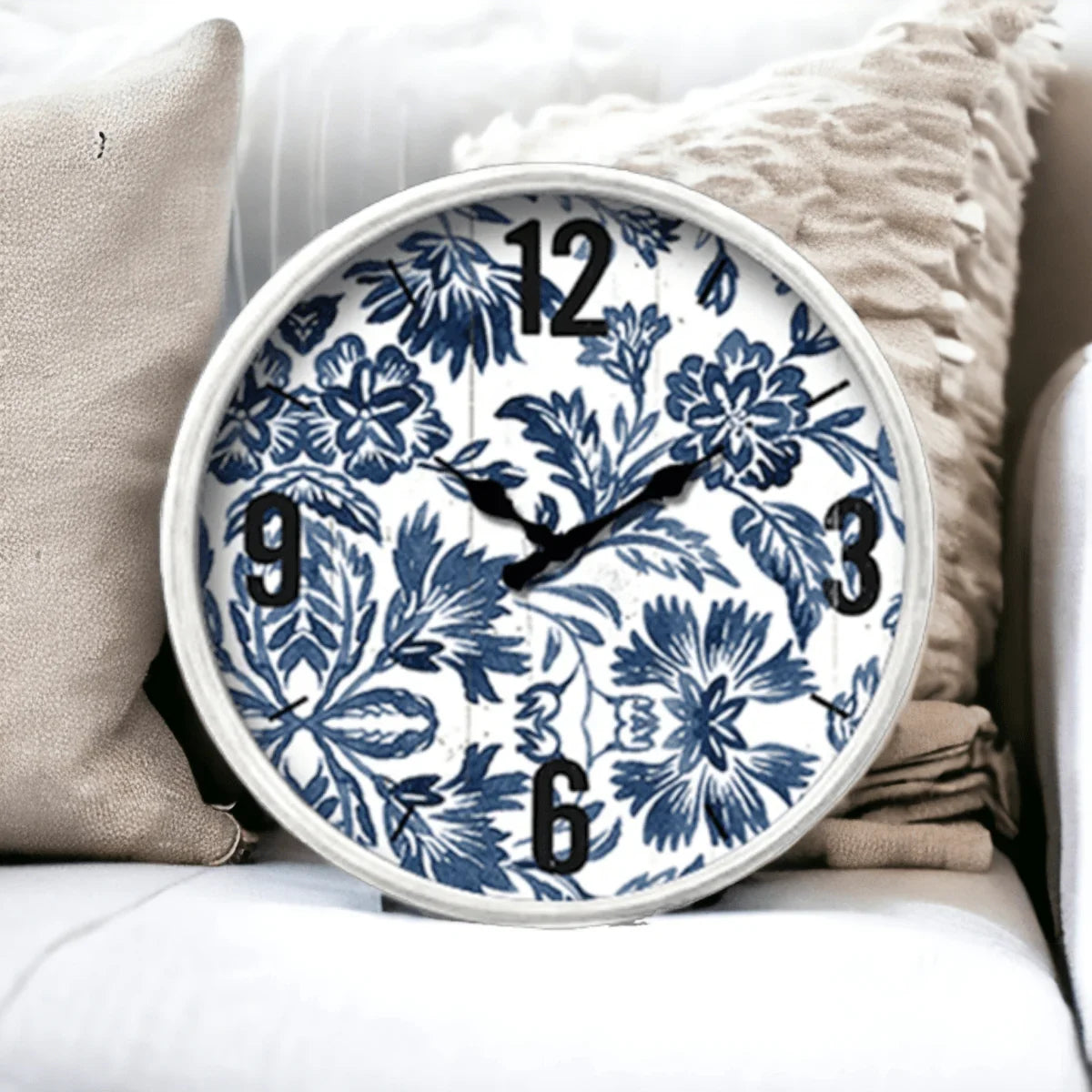 Rosie Floral Wall Clock - Exquisite Homewares 