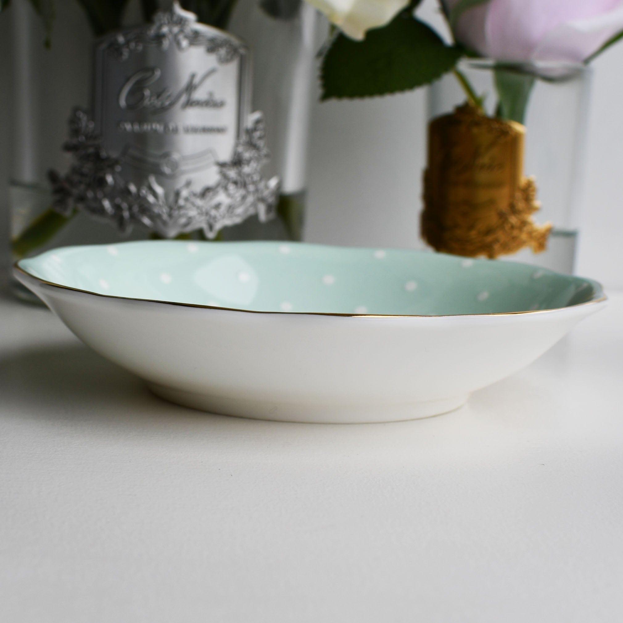 Royal Albert Bone China Royal Albert Cheeky Vintage Mix Polka Blue Bowl