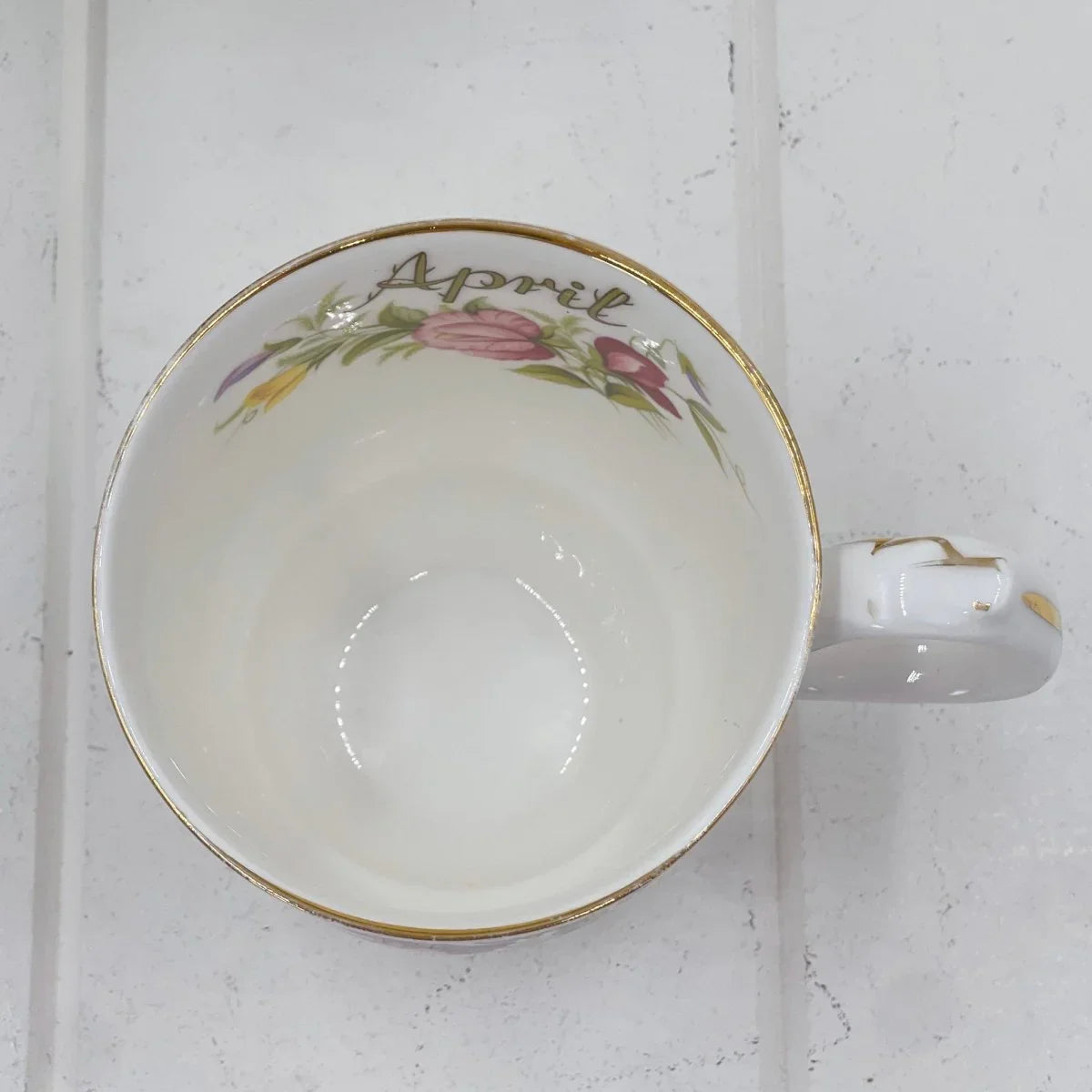 Royal Albert Flower of the Month April Mug - Montrose Shape Sweet Pea - Exquisite Homewares 