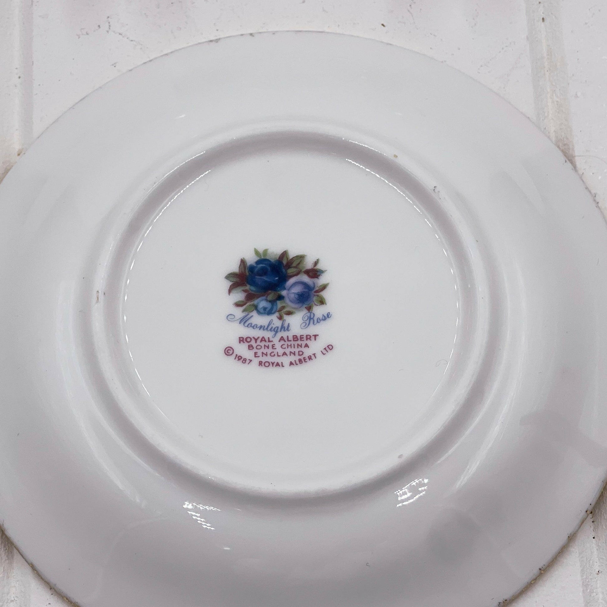 Royal Albert Moonlight Rose Butter Pat/Coaster - Exquisite Homewares