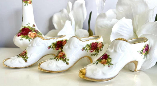 Royal Albert Old Country Roses Shoe - Exquisite Homewares 