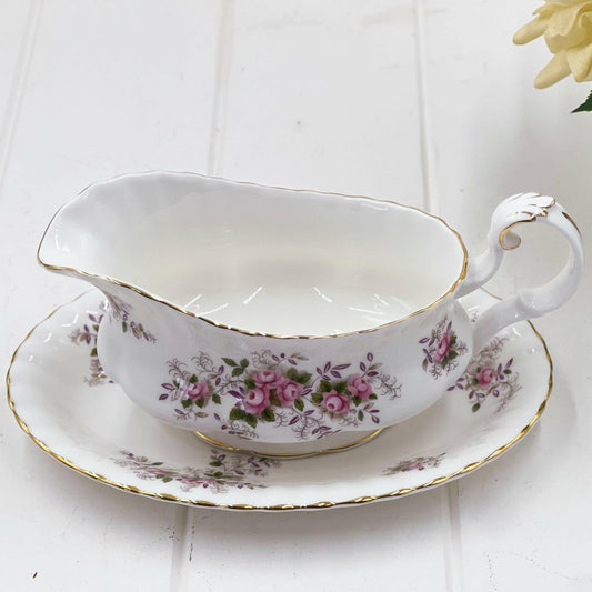 Royal Albert Vintage Lavender Rose Gravy Boat - Exquisite Homewares