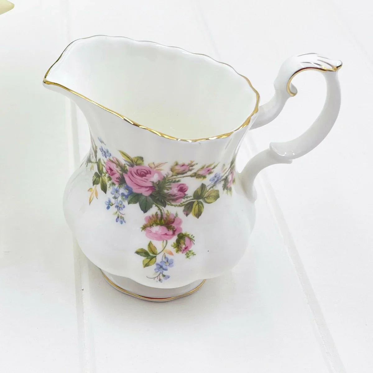 Royal Albert Vintage Moss Rose Creamer - Exquisite Homewares 
