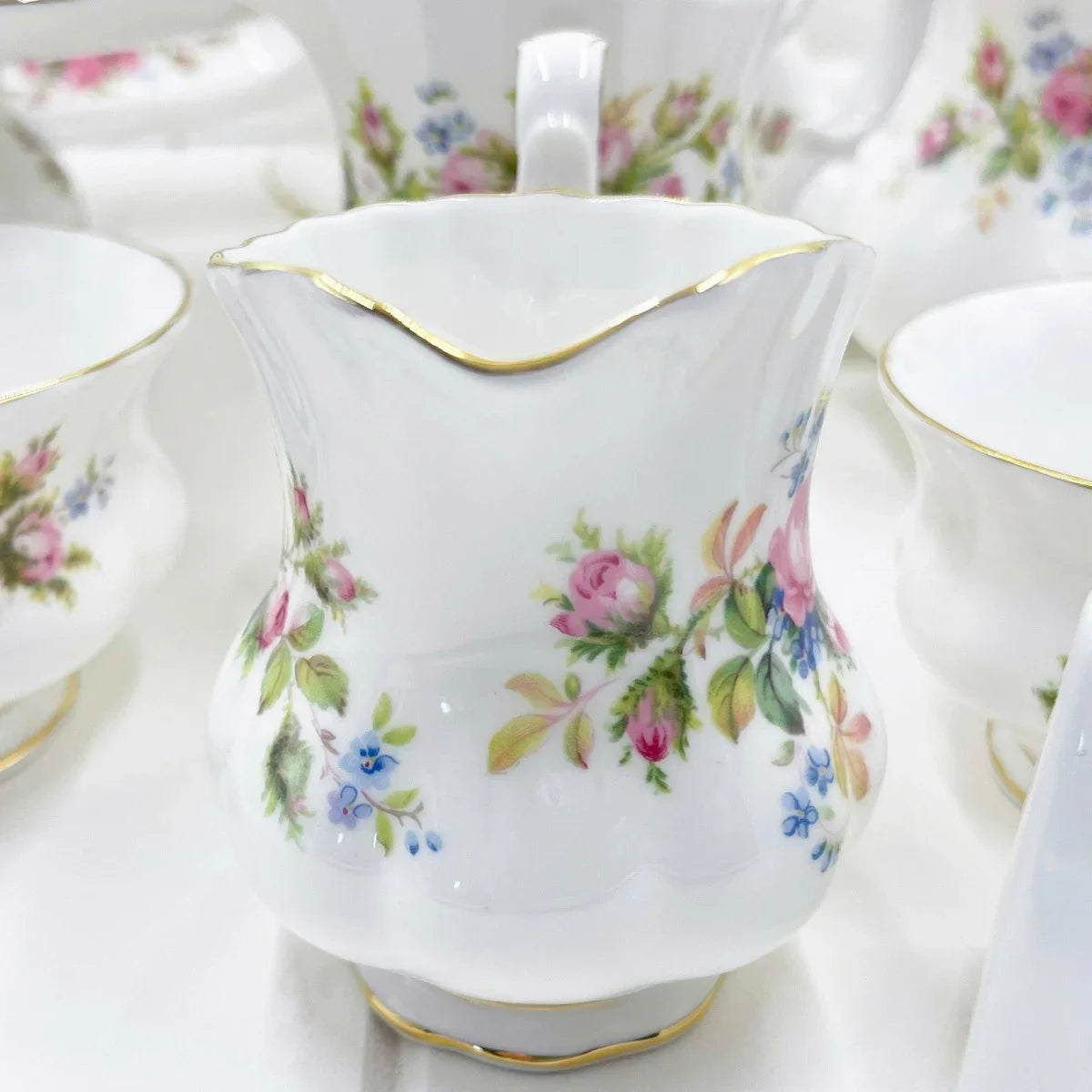 Royal Albert Vintage Moss Rose Creamer - Exquisite Homewares 