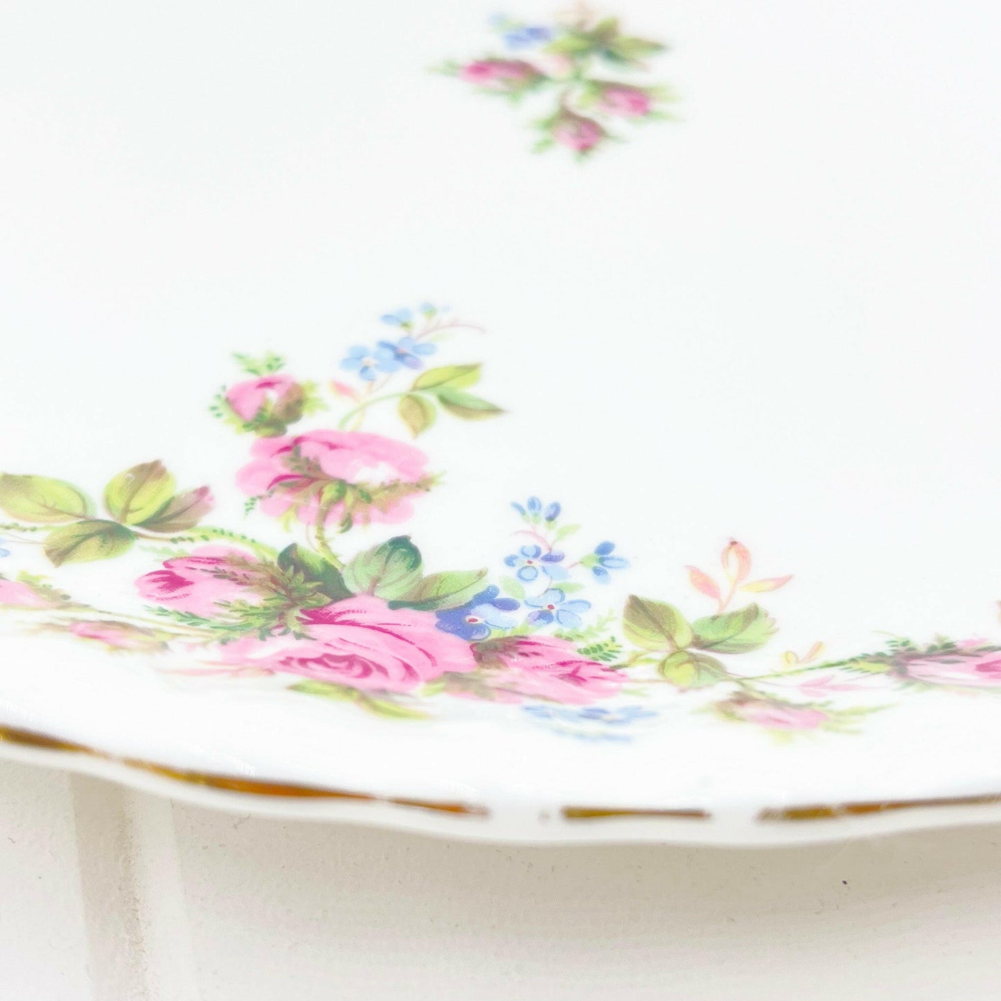 Royal Albert Vintage Moss Rose Tabbed Cake Plate - Exquisite Homewares