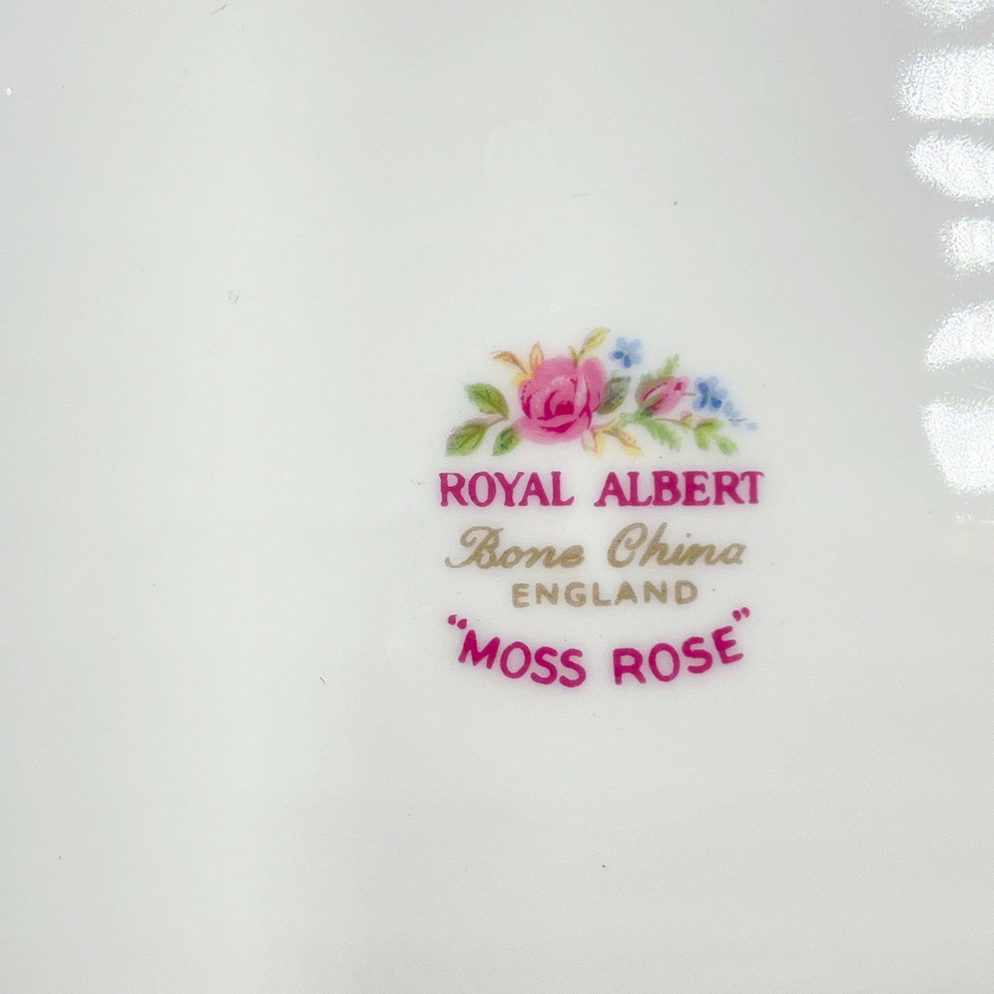 Royal Albert Vintage Moss Rose Tabbed Cake Plate - Exquisite Homewares