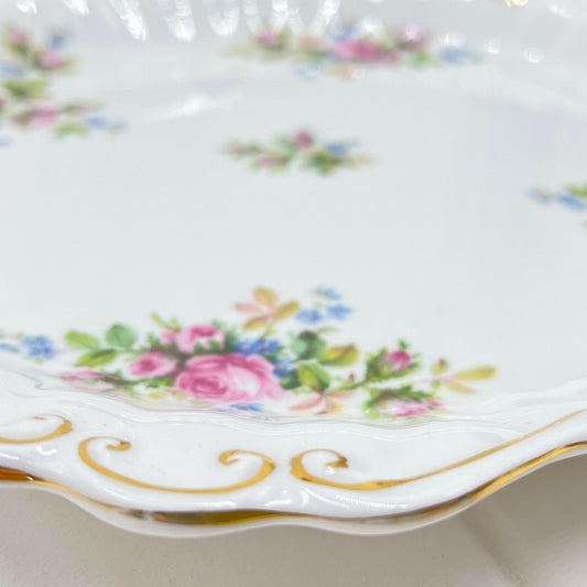 Royal Albert Vintage Moss Rose Tabbed Cake Plate - Exquisite Homewares