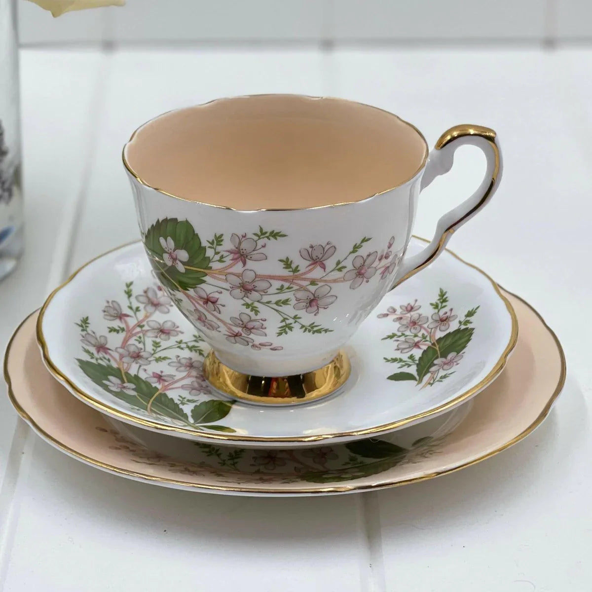 Royal Stafford Vintage London Pride Peach Colourway Trio - Exquisite Homewares 