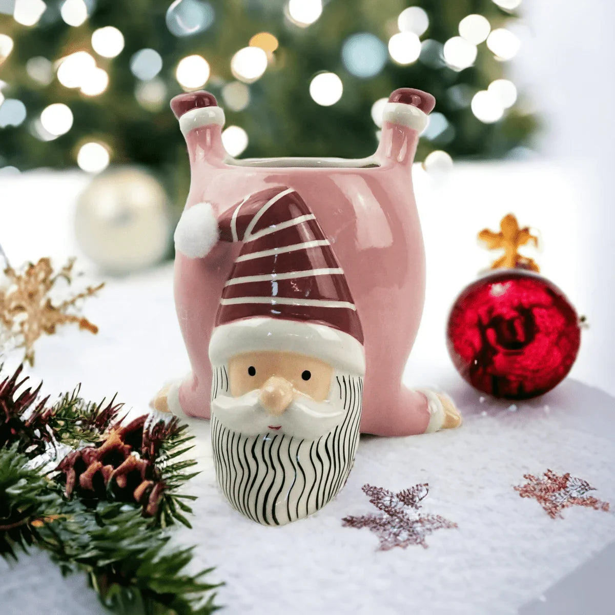 Santa Planter Pink - Exquisite Homewares 