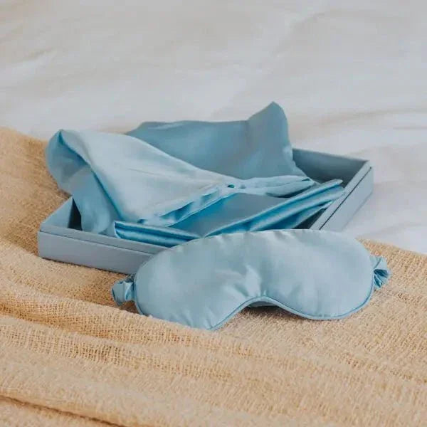Satin Sleep Set – Cosy Luxe -Eye Mask & Pillow Case - Exquisite Homewares 