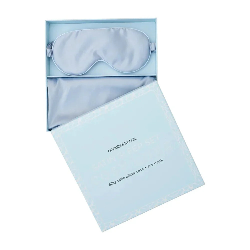 Satin Sleep Set – Cosy Luxe -Eye Mask & Pillow Case - Exquisite Homewares 