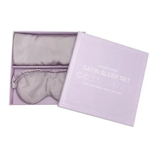 Satin Sleep Set – Cosy Luxe -Eye Mask & Pillow Case - Exquisite Homewares 