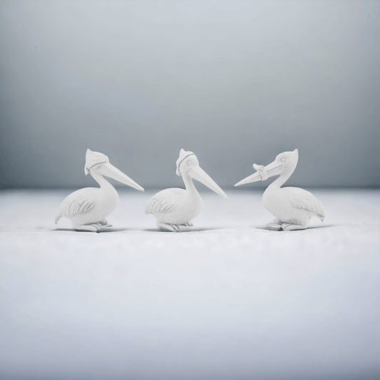 See, Say and Hear no Evil Pelicans (Set of 3) - Exquisite Homewares