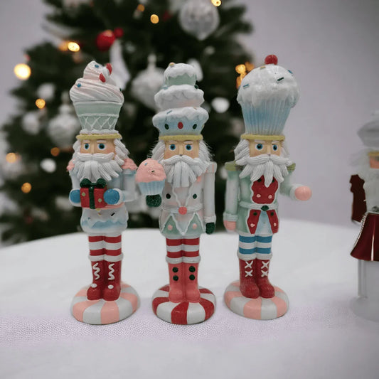 Set of 3 30cm Candy Nutcrackers - Exquisite Homewares 