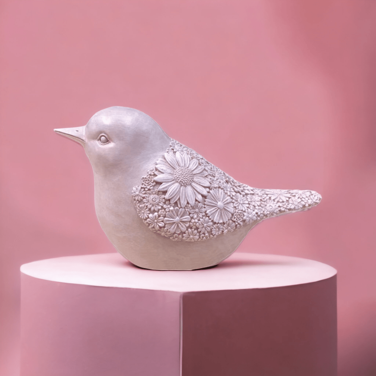 Sitting Pink Bird Floral - Exquisite Homewares