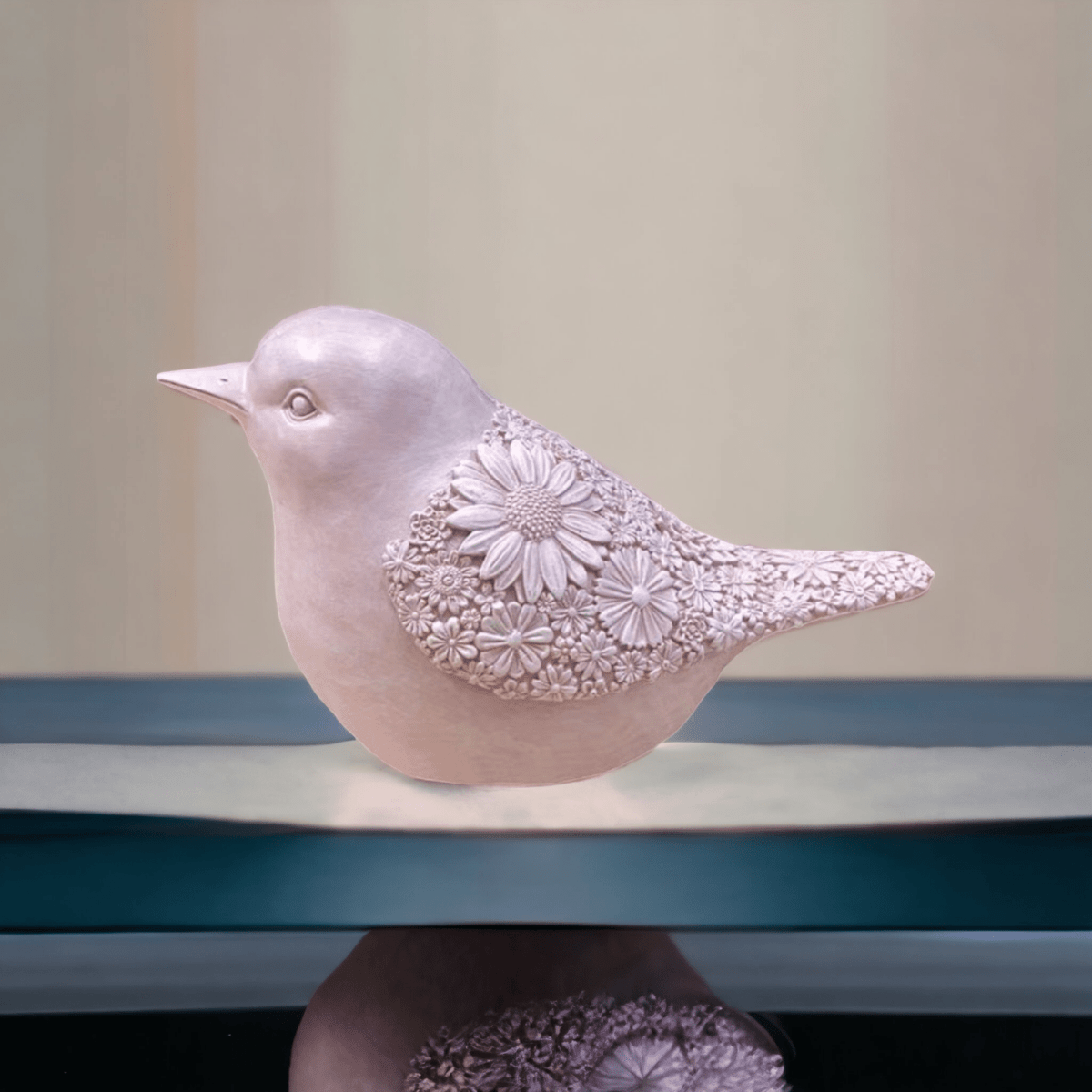 Sitting Pink Bird Floral - Exquisite Homewares