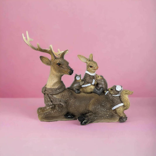 Sitting Reindeer and Woodland Friends - Exquisite Homewares
