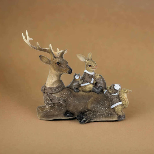 Sitting Reindeer and Woodland Friends - Exquisite Homewares